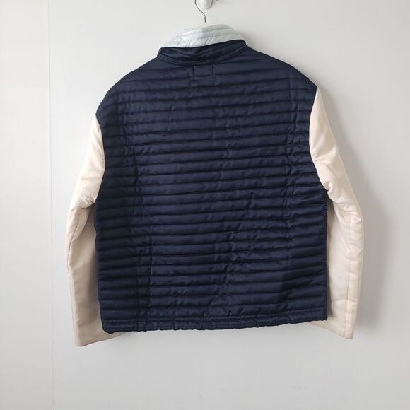 urban outfitters  Quilted Satin Colorblock Jacket size S - Picture 7 of 7